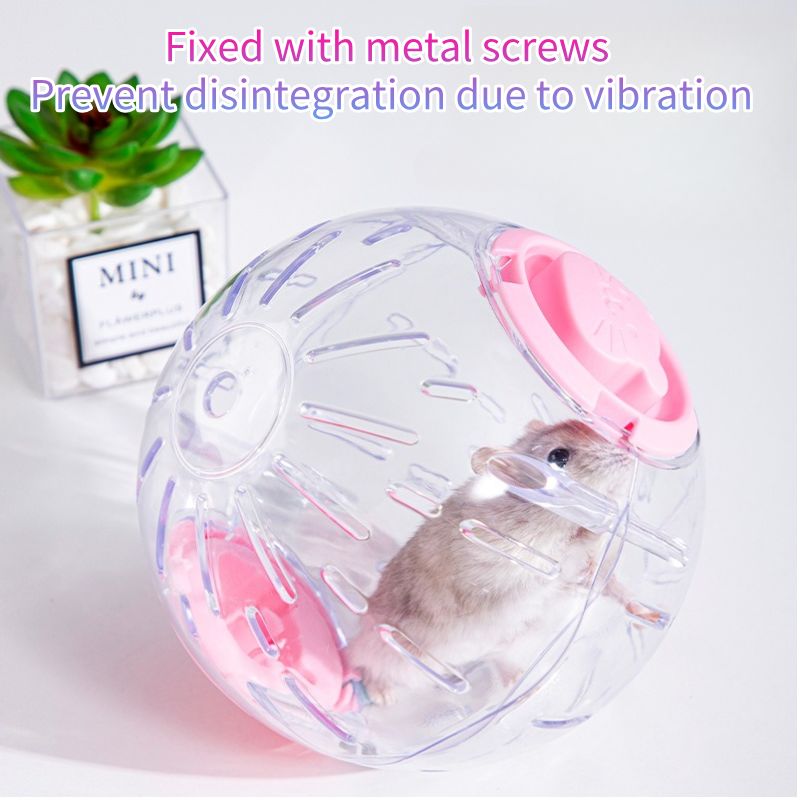 Transparent Syrian Hamster Exercise Ball Portable Running Wheel Toy For Gerbils, Small Pets
