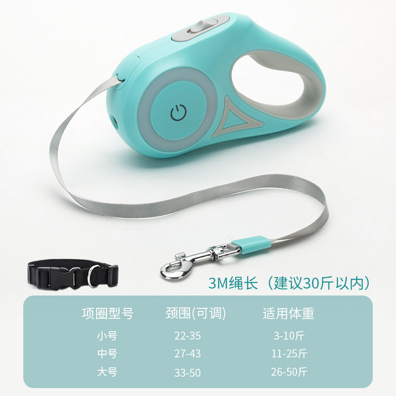 Light-Triggered Automatic Dog Leash with Glow in Dark