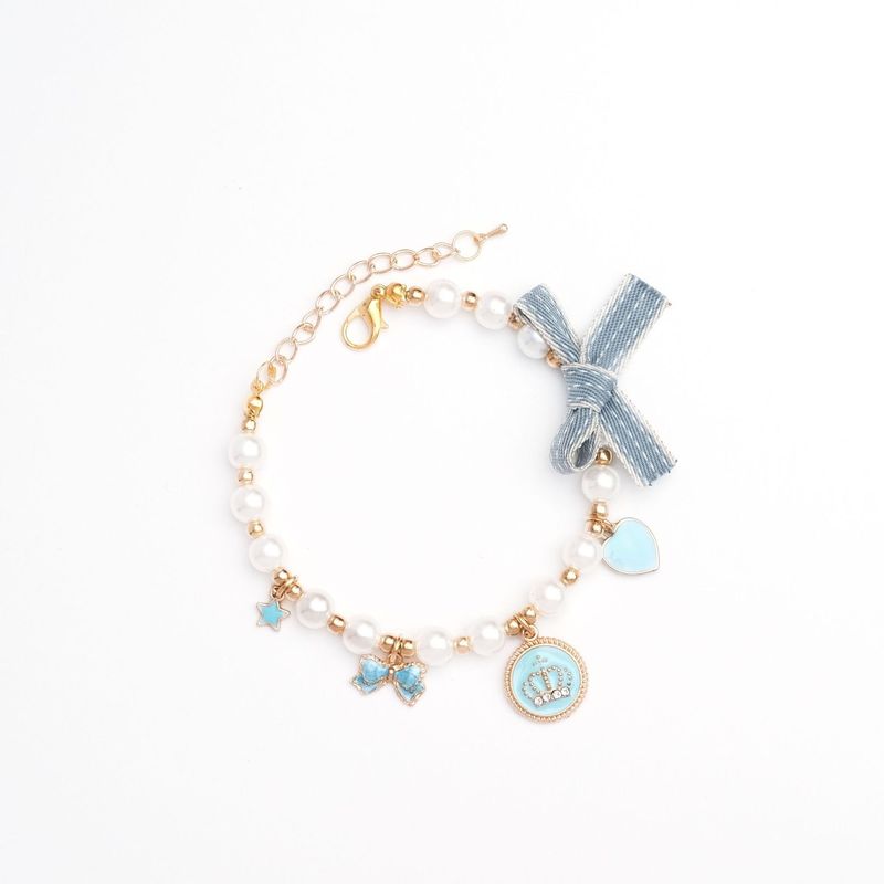 Soft Pearl Pet Collar for Cats & Small Dogs - Adjustable Sizes XS to L